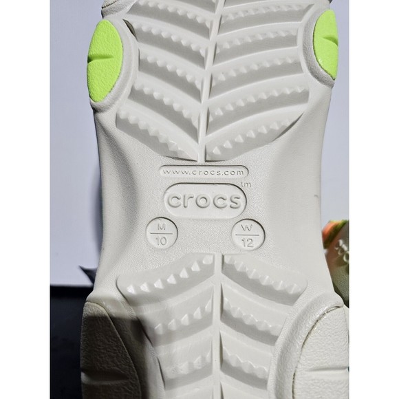 New GREEN Unisex Crocs Sandals Men\'s Classic All Terrain Fur Out Clog Size 10